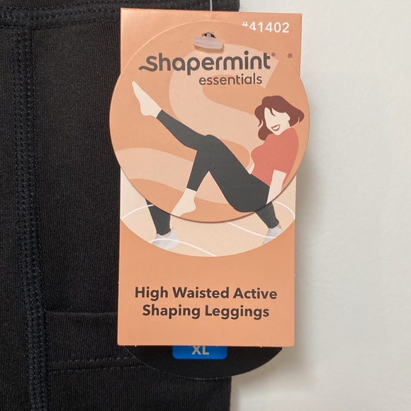 NWT Shapermint Essentials High Waisted Active Shaping Leggings XL - Picture 2 of 8
